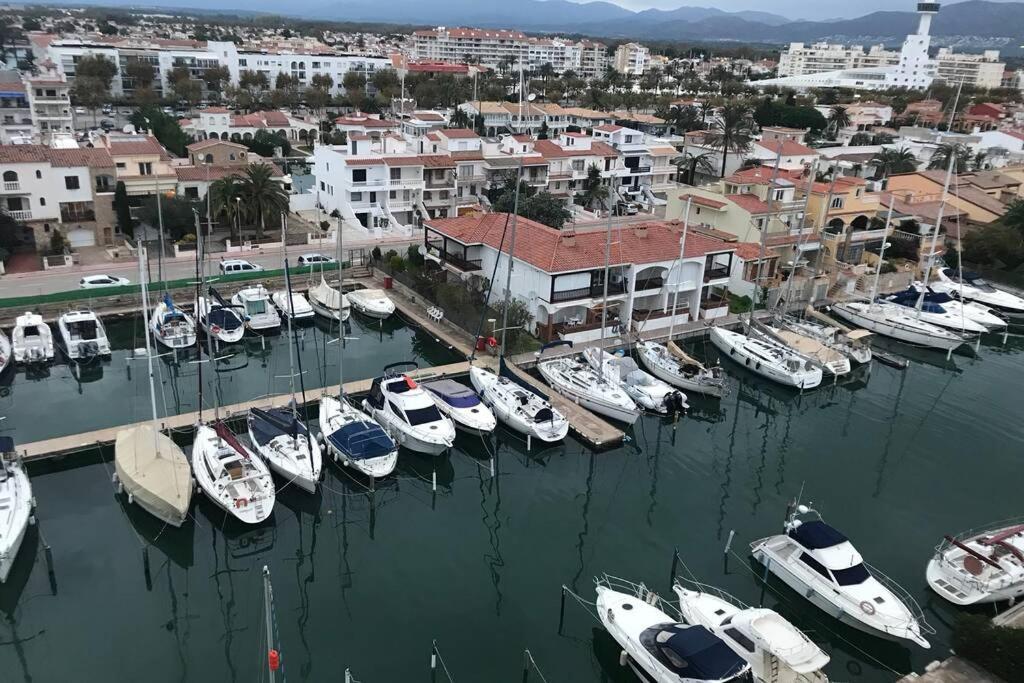 Lux Apt 1Er Ligne Mer!Grande Terrasse Vue Superbe! Empuriabrava Exterior photo